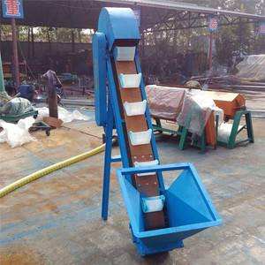 斗式垂直提升機(jī)送皮用方帶轉(zhuǎn)5彎式條